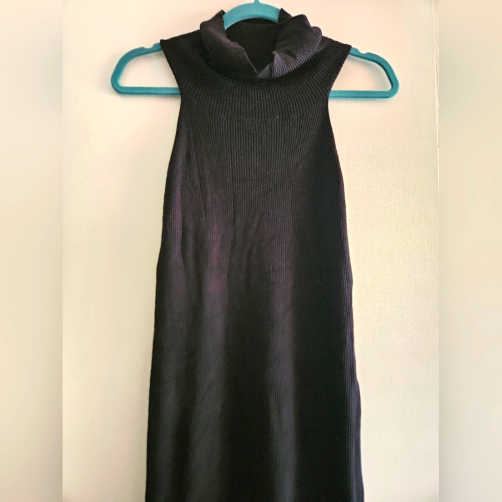 Black cotton & polyester dress, size xl